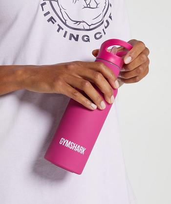 Accessories Lahve na vodu Gymshark Flip Straw Vody Růžové | CZ 2008KOR